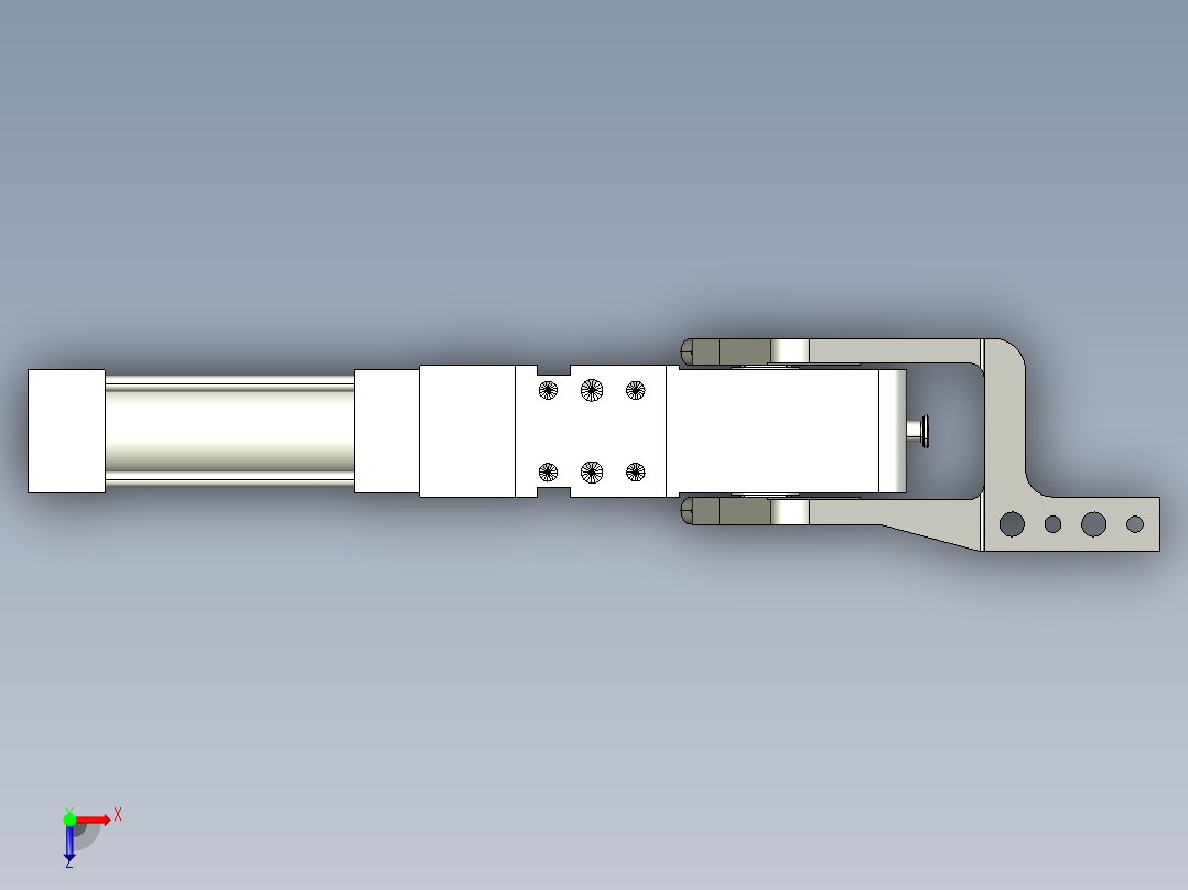 德克斯TUNKERS气缸数模V2_50_1_A12_T12_135_GRAD_TUENKERS俯视图