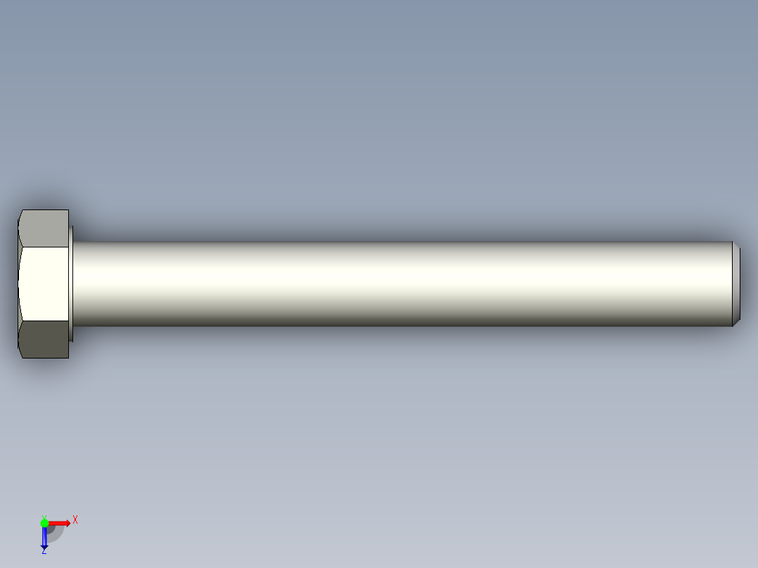 螺钉-DIN_931-M18x2.5x140_27.stp俯视图