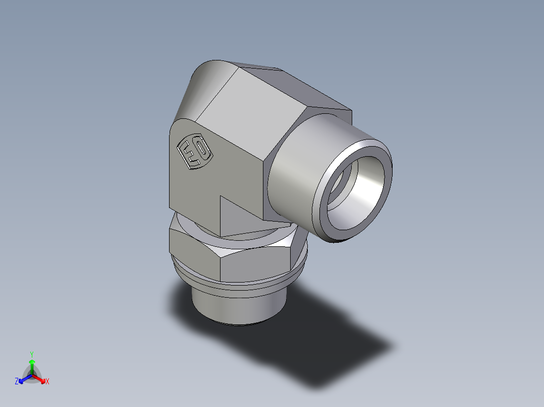 卡套式工业通用硬管接头EO_Adjustable_Locknut_elbow_WEE12SROMDCF