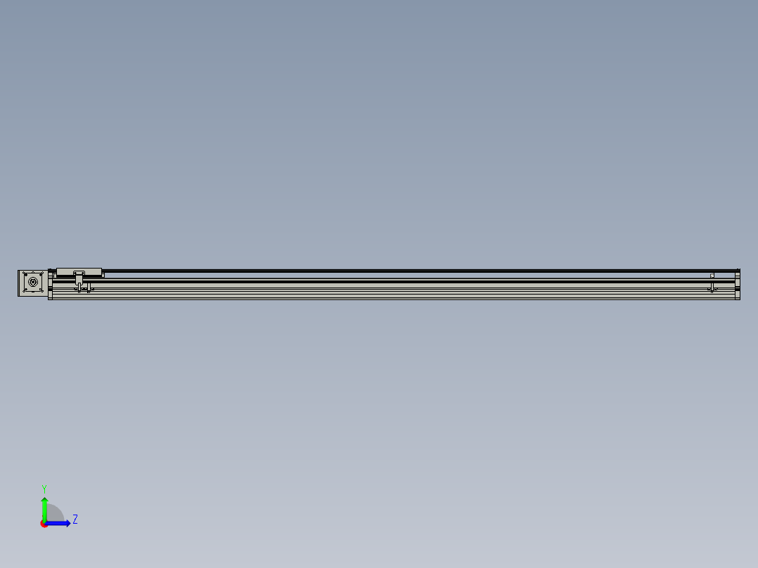 东锦同步带传动-直线滑台模组DH120B-L125-S1600-BL-P400W-C3左视图
