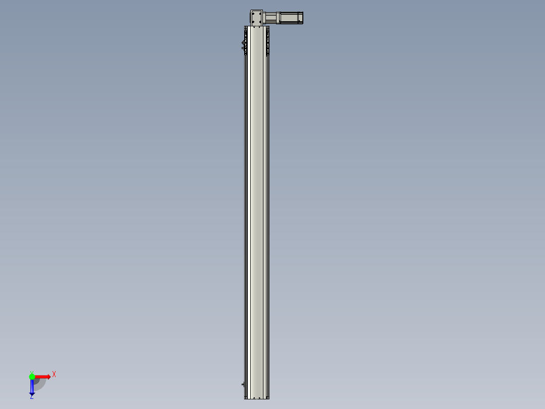 东锦同步带传动-直线滑台模组DH120B-L125-S1600-BL-P400W-C3俯视图
