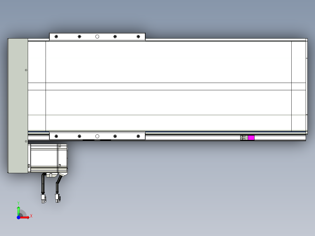 VF丝杆传动-一般环境VF27-Lxx-C-S400-BL-ZP75-C3前视图