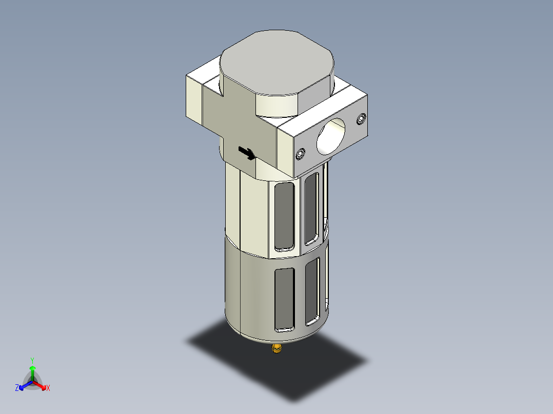 油水分离器AF BF LF系列13款正等轴测图