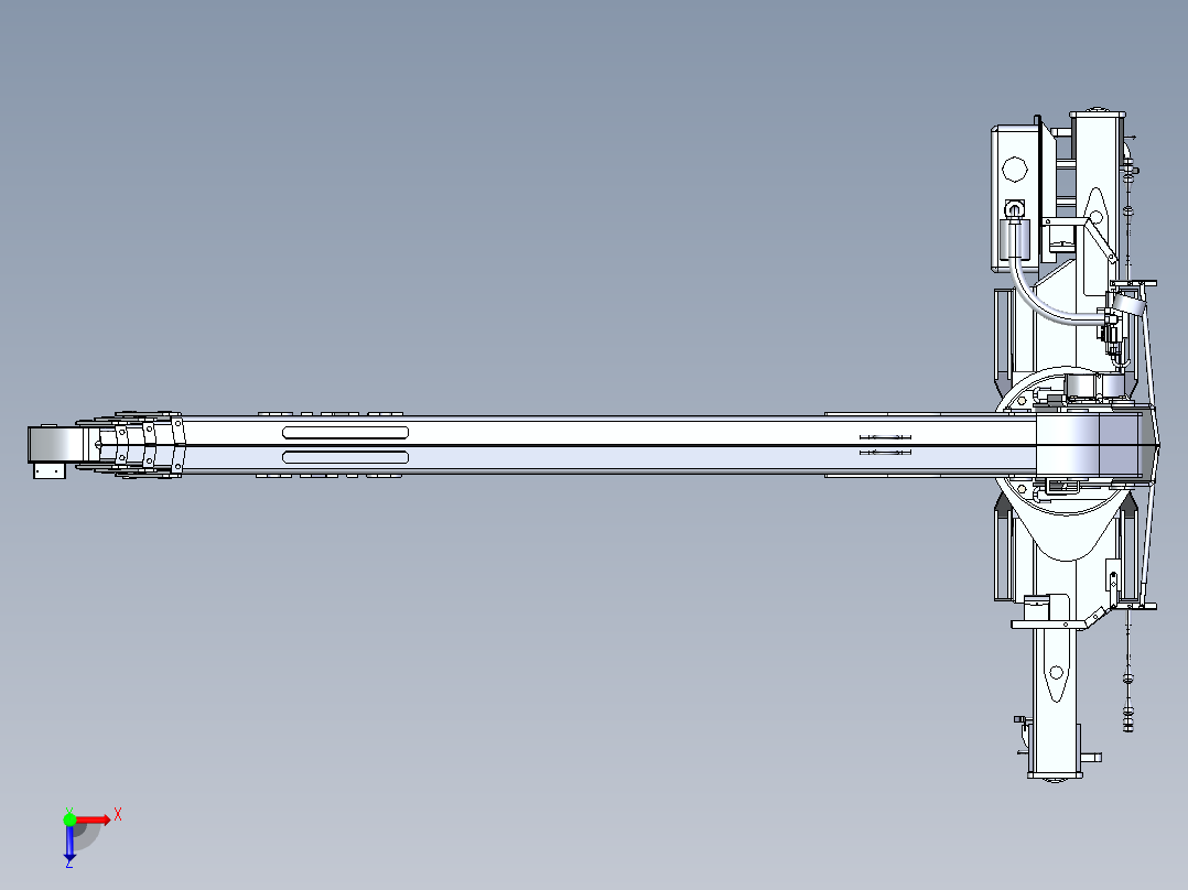 suzu frr90ne4带吊的货车3D模型图纸 STEP格式俯视图