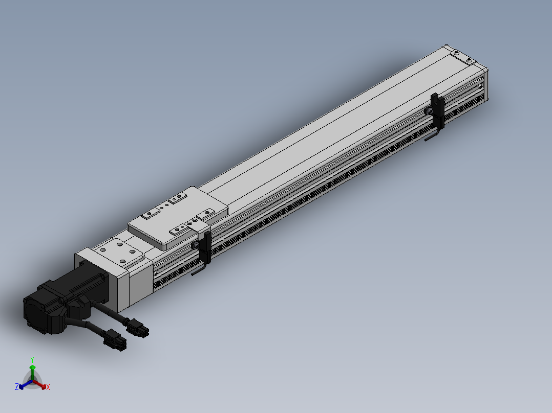 精密模组MY60-T10-350L-BC-P10B-C4-C正等轴测图