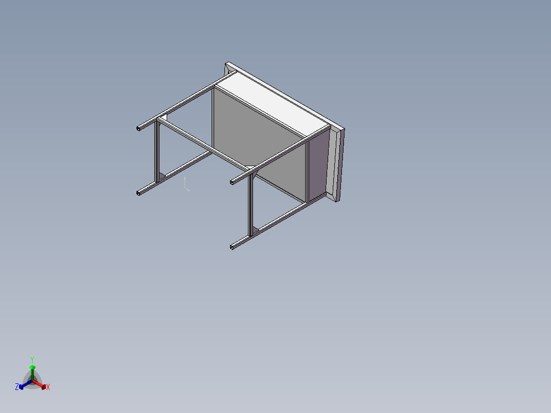 书桌正等轴测图