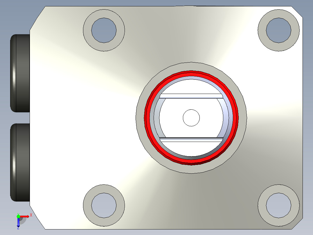 KOSMEKLHS0360-Cx-P多系列多零件图纸模型俯视图