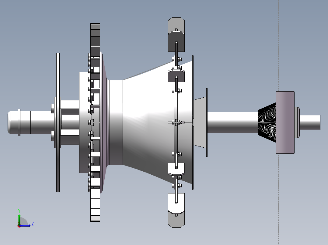 离心式选粉机设计含三维图=760153左视图