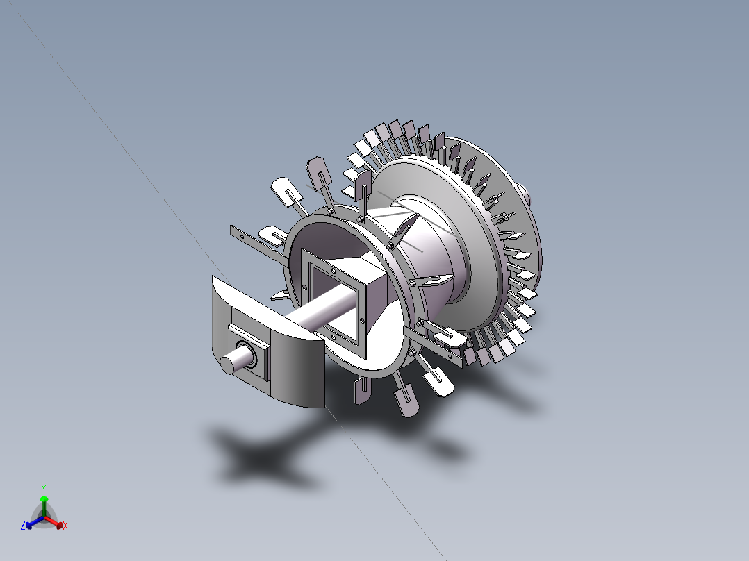 离心式选粉机设计含三维图=760153正等轴测图
