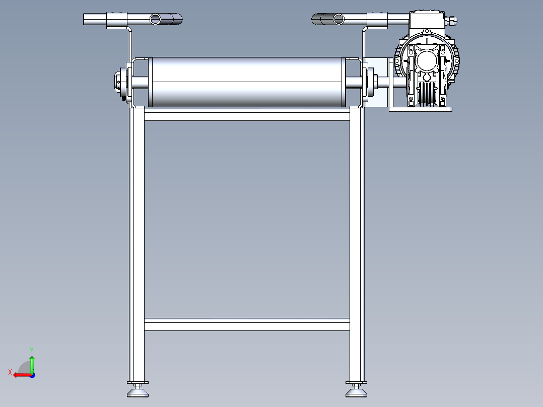 450宽PVC皮带输送线后视图