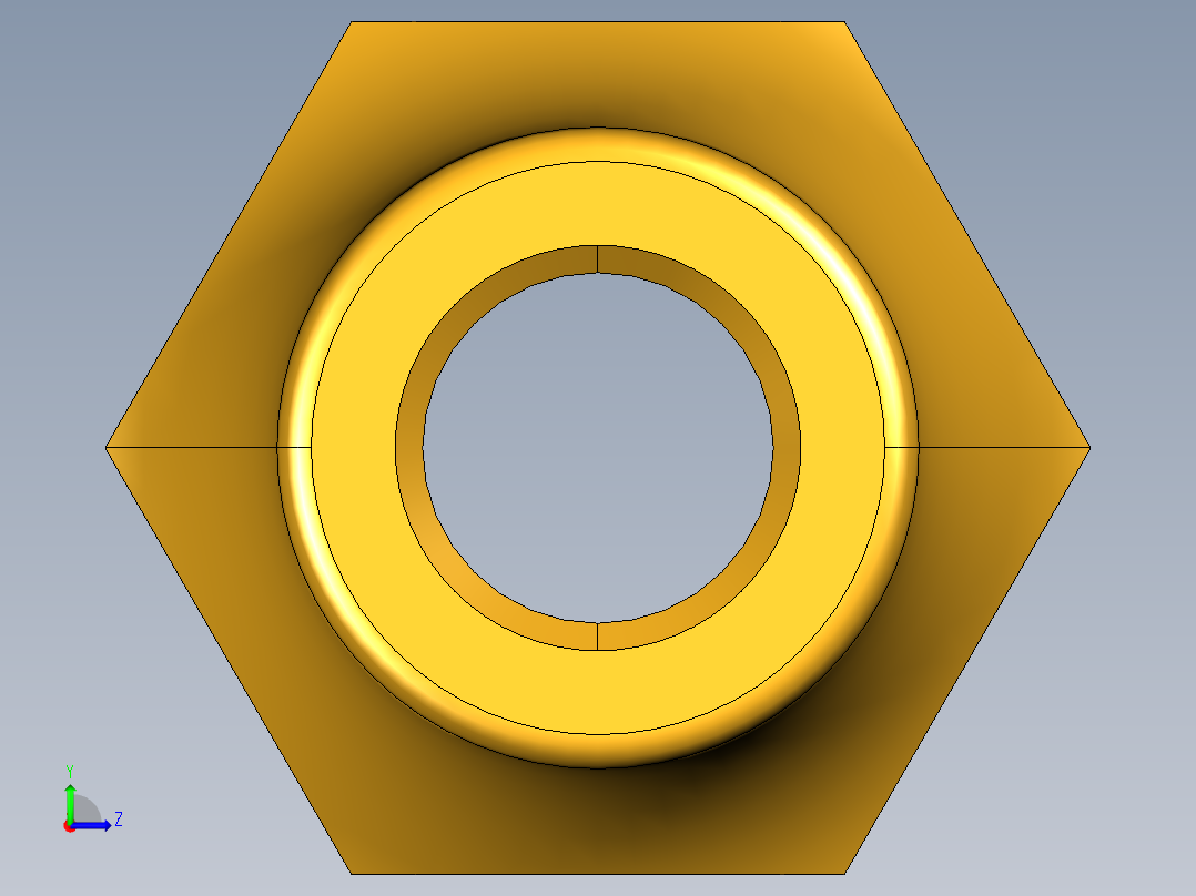 扩口式工业通用硬管接头Long Forged Nut 14FL-4左视图