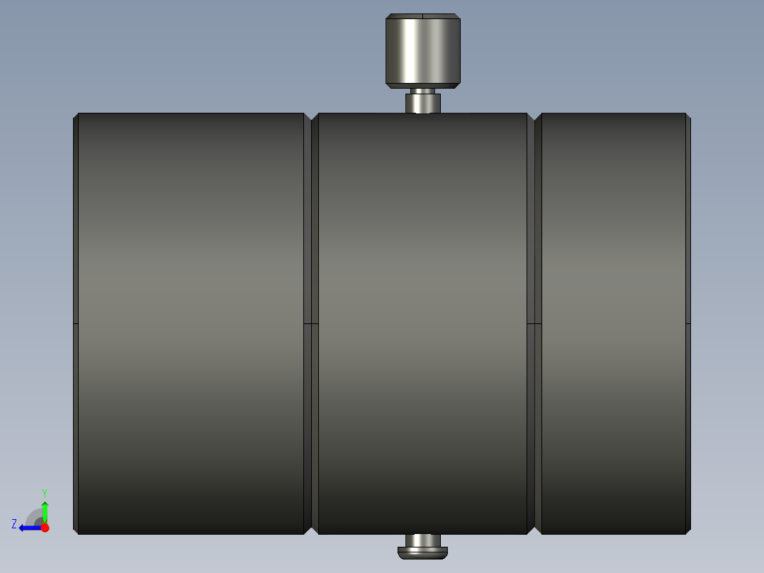 基恩士CA-LHS25_kc图纸模型右视图