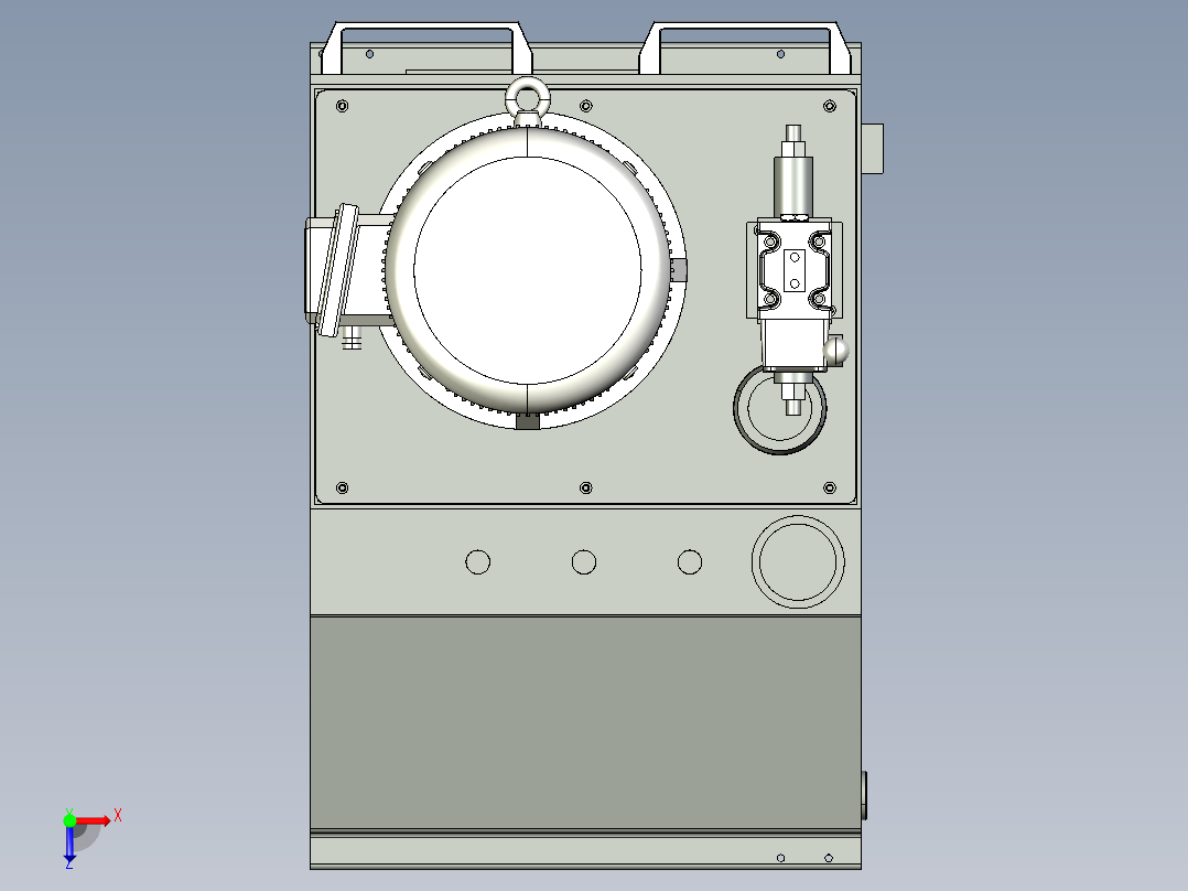 驱动液压缸，液压马达的动力站 非标自动化设备3D图纸3D模型俯视图
