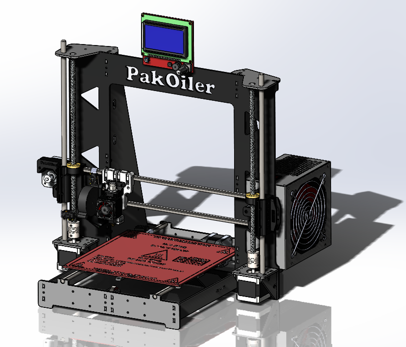 PakOiler 3d打印机结构模型sw19