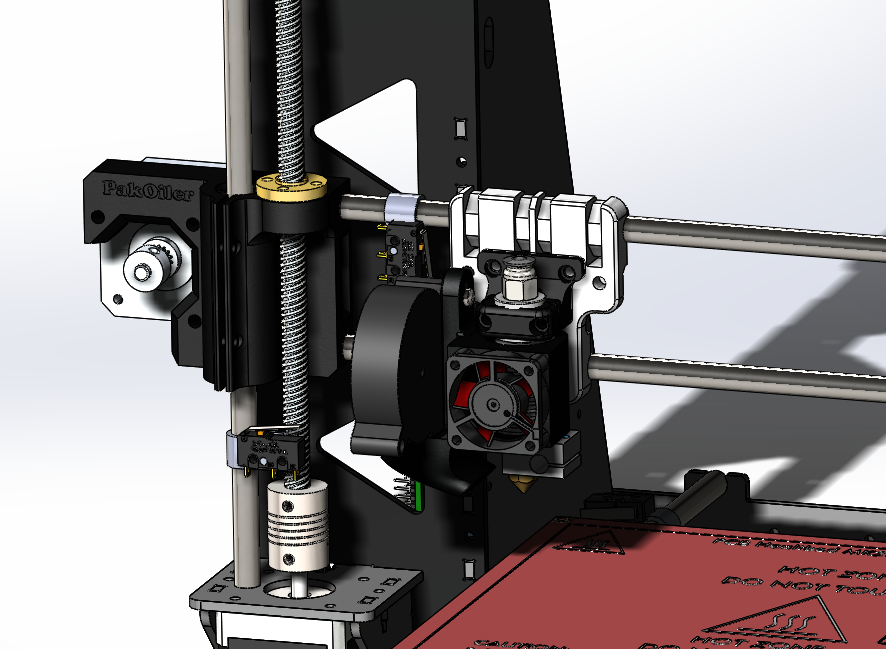 PakOiler 3d打印机结构模型sw19