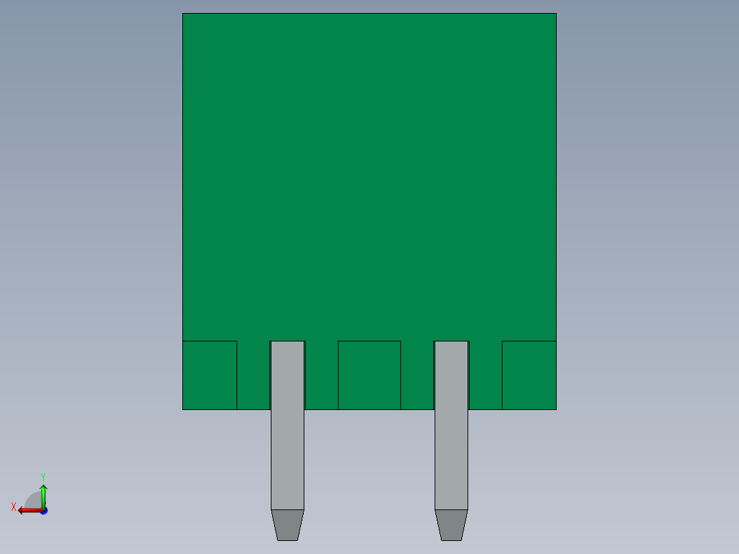 DEGSON 2EDG 系列 5.0mm 可插拔接线端子组-2EDGVC-5.0_5.08-xxP-14-00AH后视图