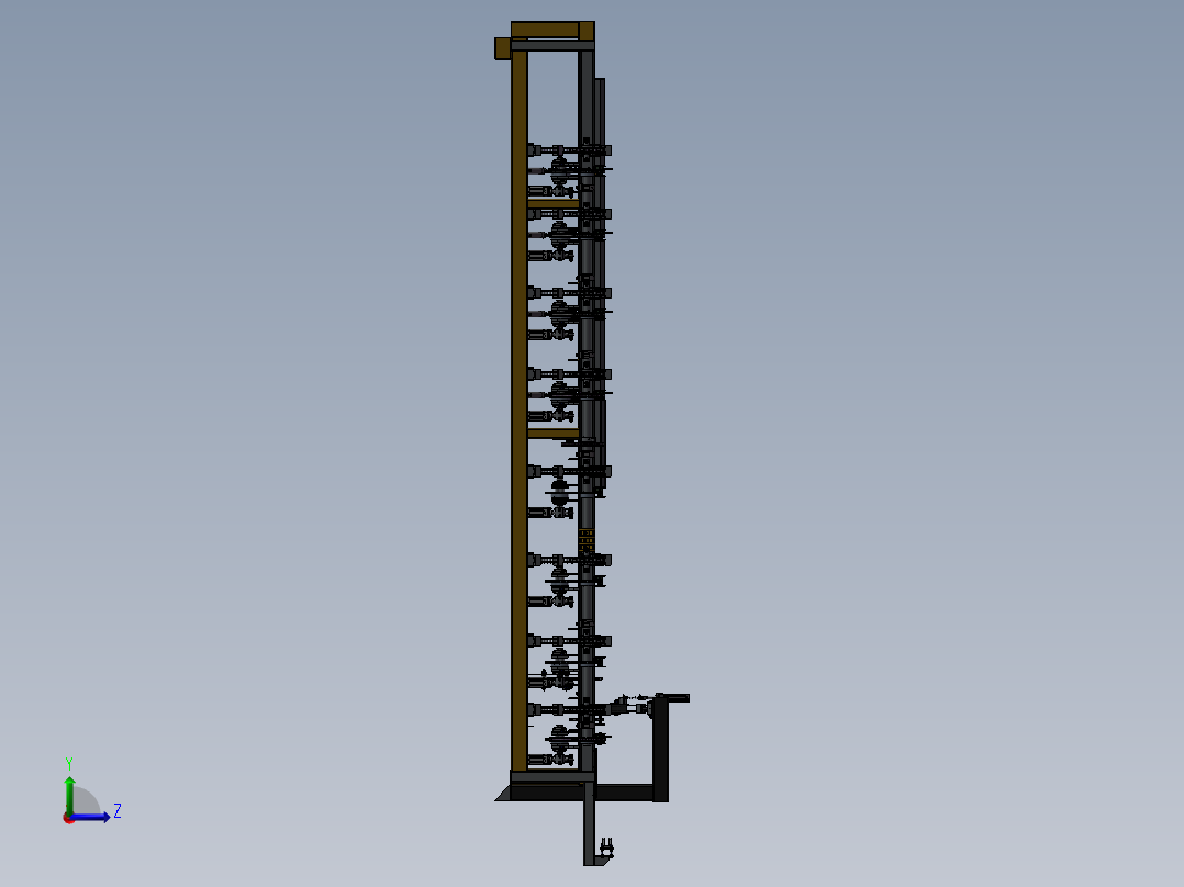 木材工业输送机左视图
