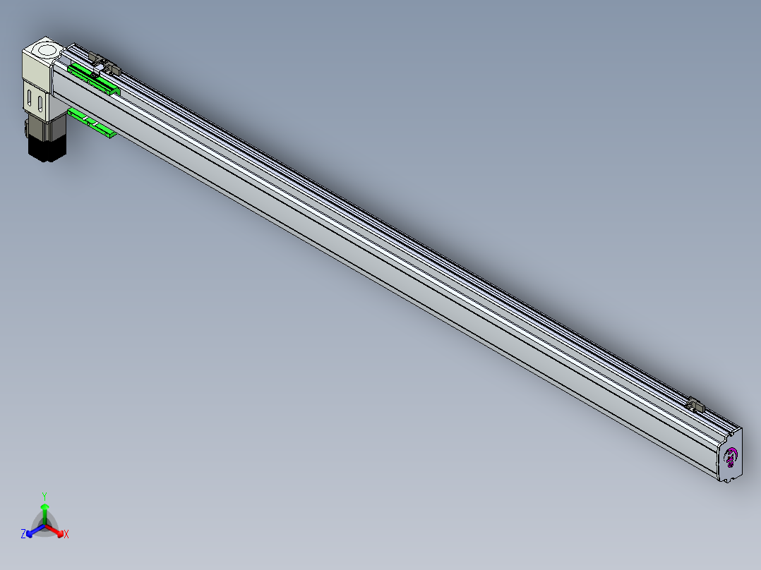 同步带滑台-半封闭B10-L90-S1500-L-P40-D3