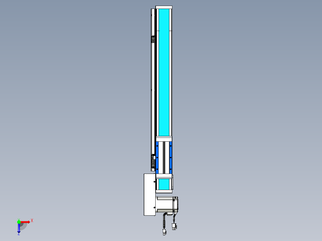 威洛博LB.GB同步带传动--欧规系列LB6A-L65-S450-BR俯视图