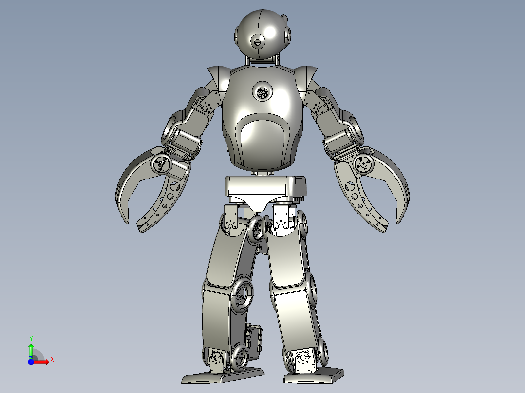 剪刀手机器人（结构复杂）前视图