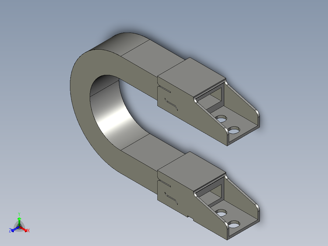 THK_SILEBEAR(无连接电缆拖链)KSL _KSH正等轴测图