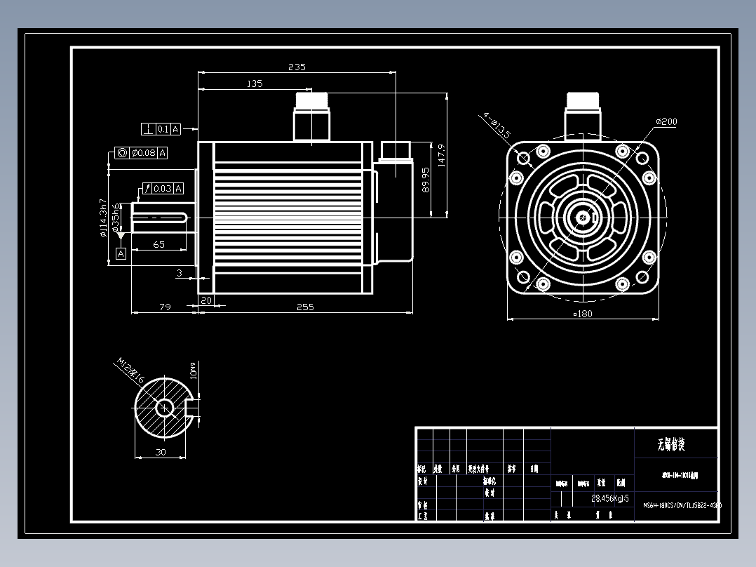 电机MS6H-180CS(M)orTL15BZ2-43P0.DWG