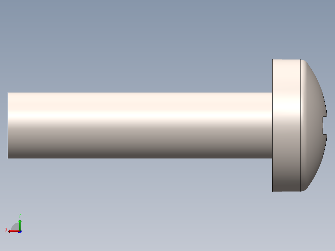 螺丝 M2.5 十字盘头-M2.5 x 10 Screw head.SLDPRT后视图