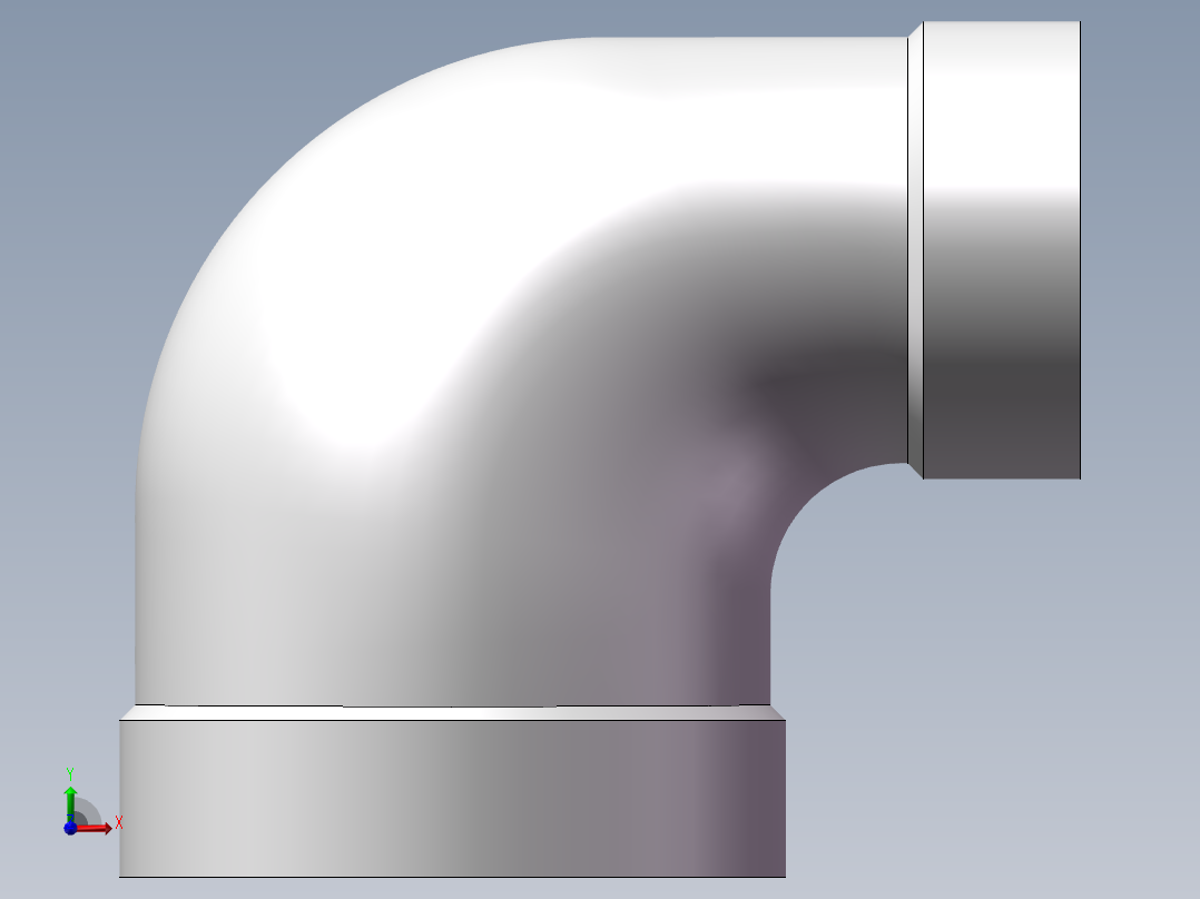 弯头-异径内丝 DN15-DN8前视图