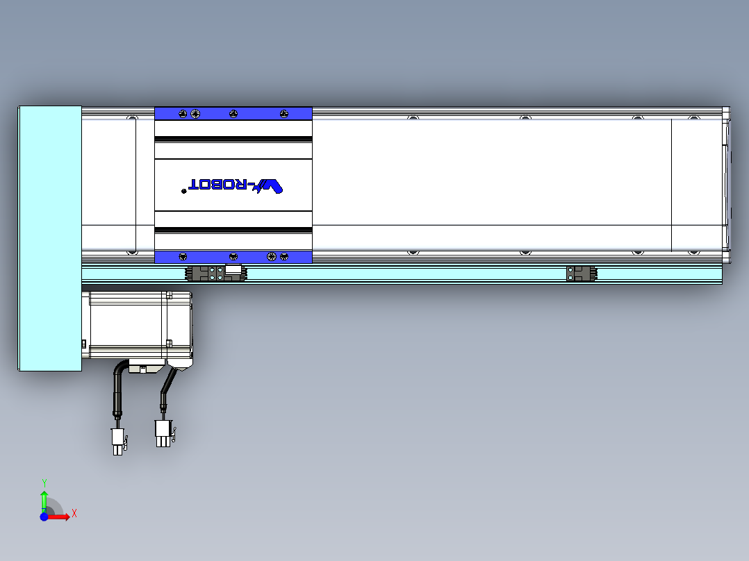 VF丝杆传动-一般环境VF14-Lxx-C-S300-BL-ZP40-C3前视图