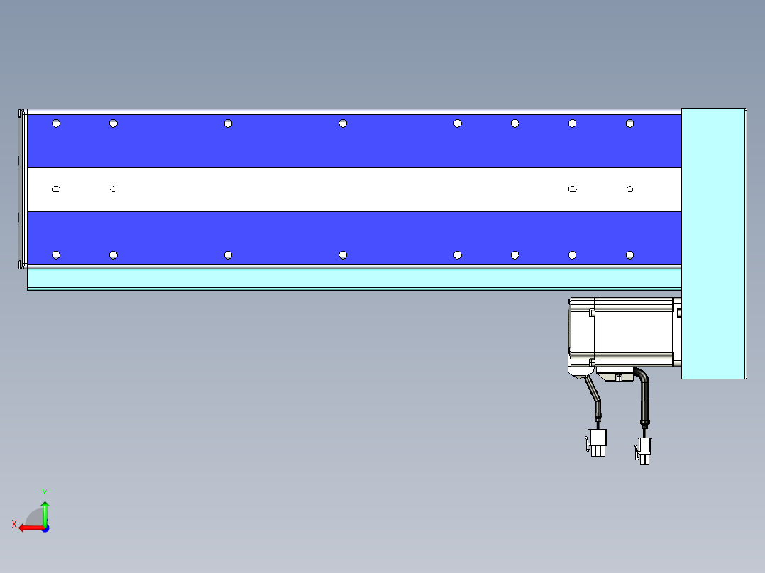 VF丝杆传动-一般环境VF14-Lxx-C-S300-BL-ZP40-C3后视图