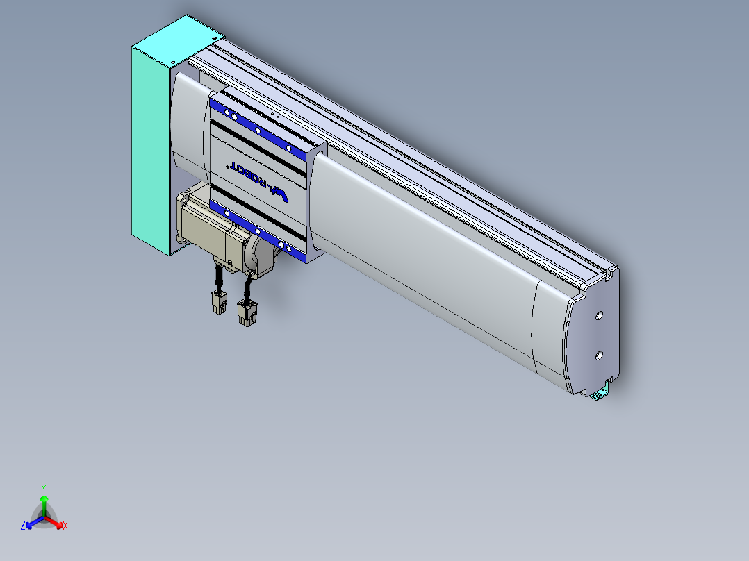 VF丝杆传动-一般环境VF14-Lxx-C-S300-BL-ZP40-C3正等轴测图