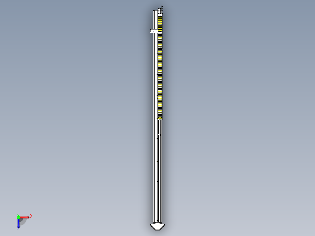 立仓库式AGV_升降单元俯视图