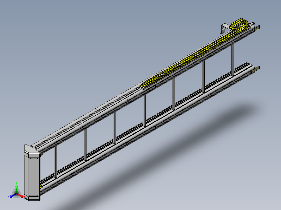 立仓库式AGV_升降单元正等轴测图