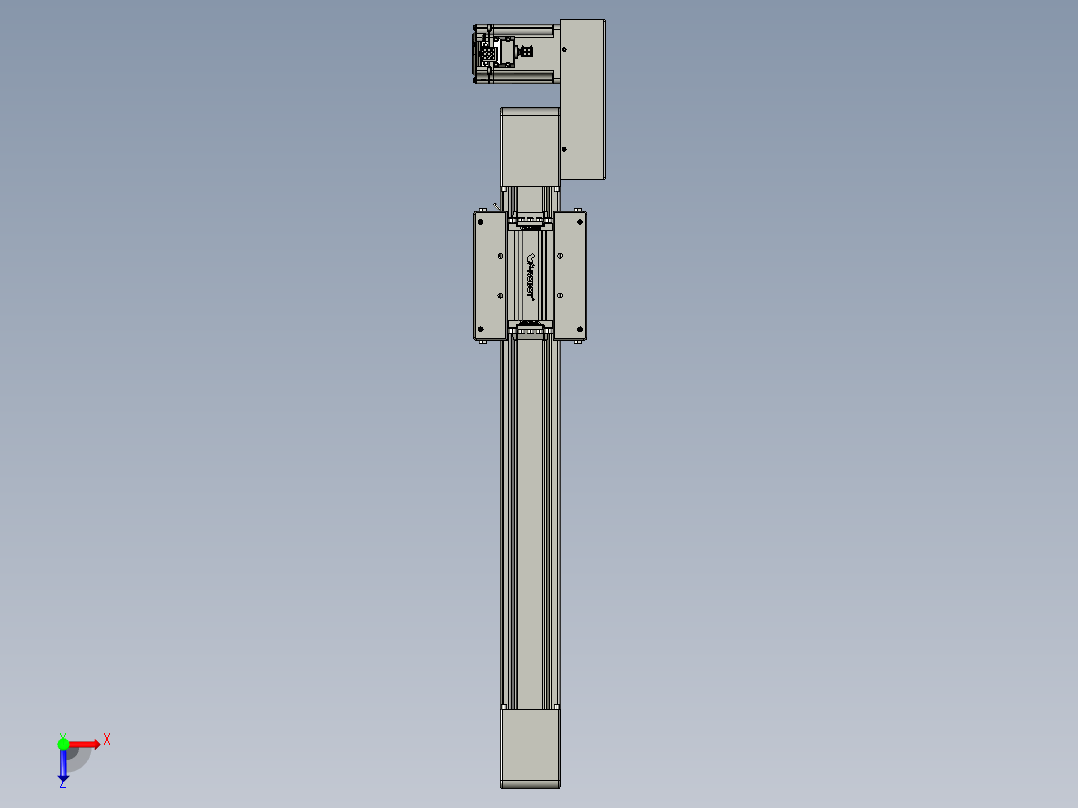 威洛博直线电机模组EB6-L70-S350-BR-P40-MS3俯视图