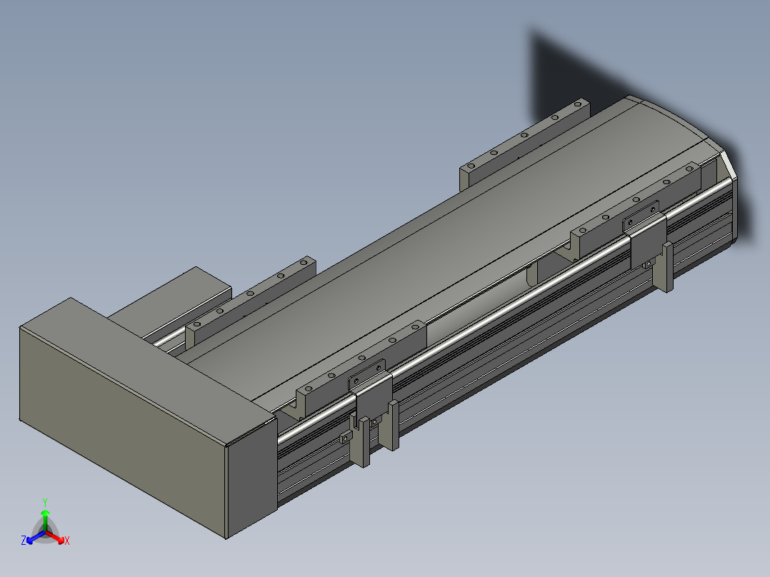 直线模组WG-LHA12-S250-R设计图纸正等轴测图