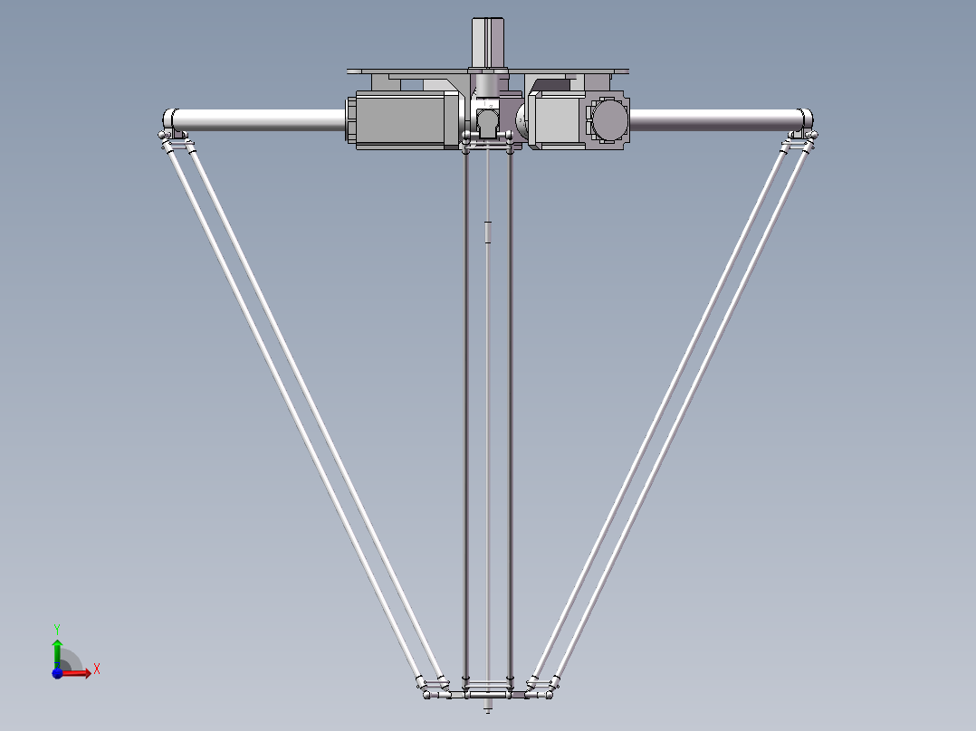 并联机器人前视图