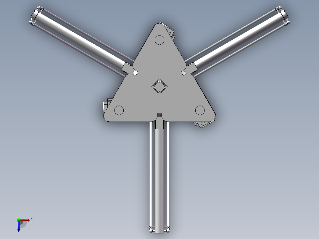 并联机器人俯视图