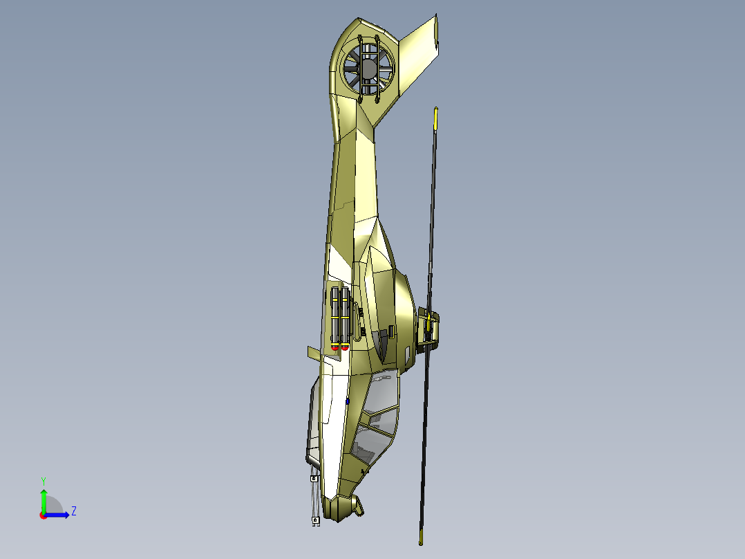 RAH-66卡曼奇(Comanche)简易直升机左视图