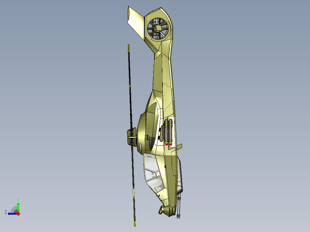 RAH-66卡曼奇(Comanche)简易直升机右视图