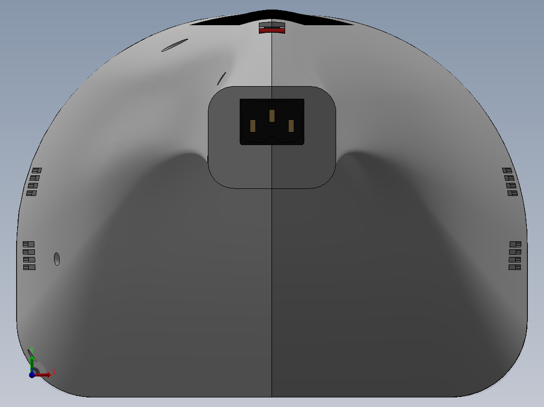 手持式吸尘器前视图