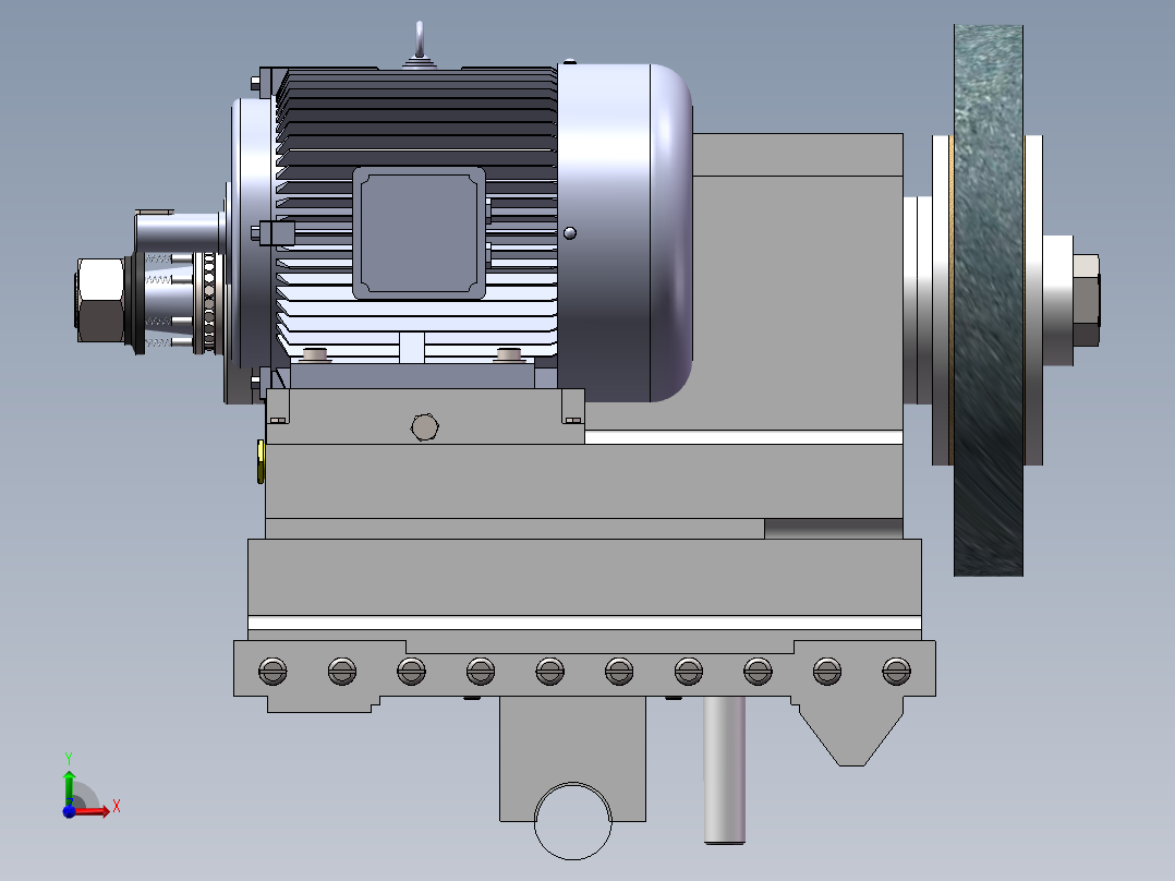磨床砂轮架sw13可编辑前视图