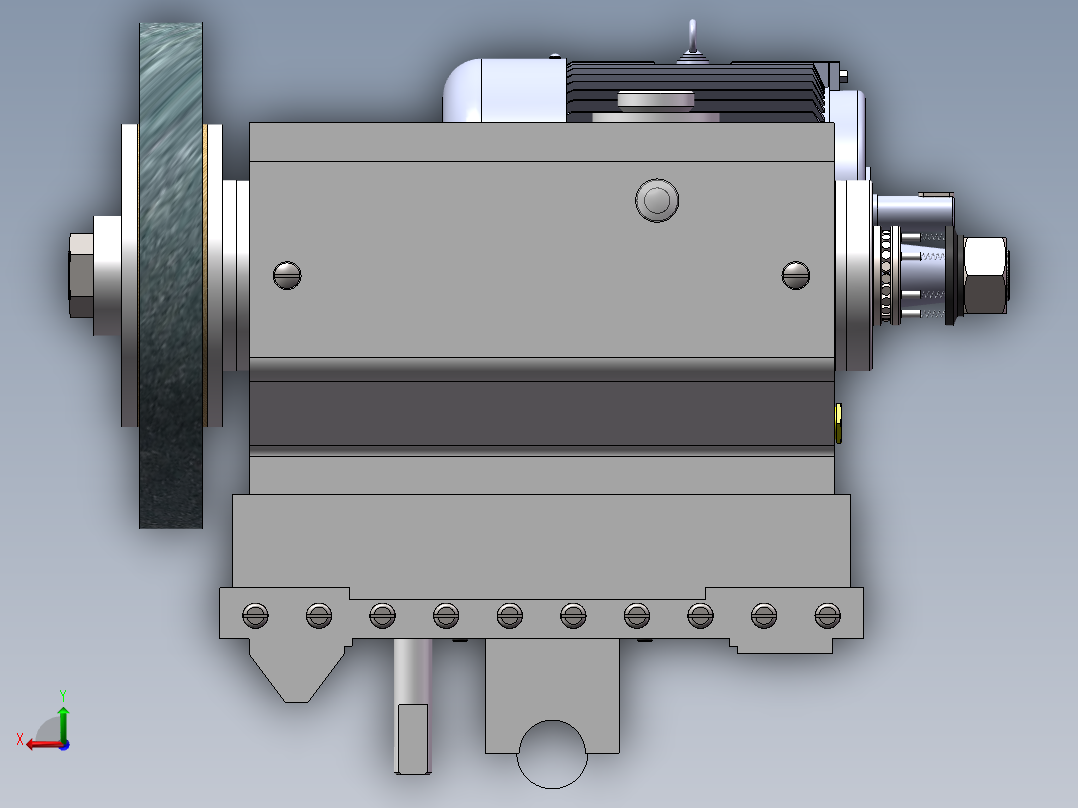 磨床砂轮架sw13可编辑后视图