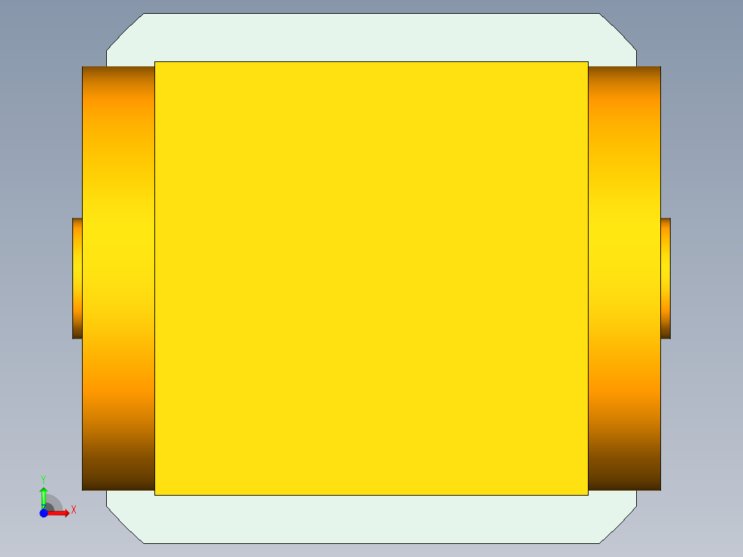 换向器PW90双孔 PGH90-L1 24-95-115-M8.stp前视图