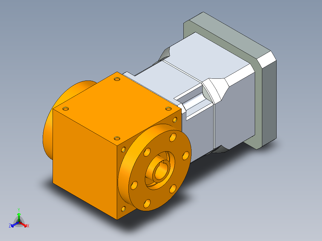 换向器PW90双孔 PGH90-L1 24-95-115-M8.stp正等轴测图