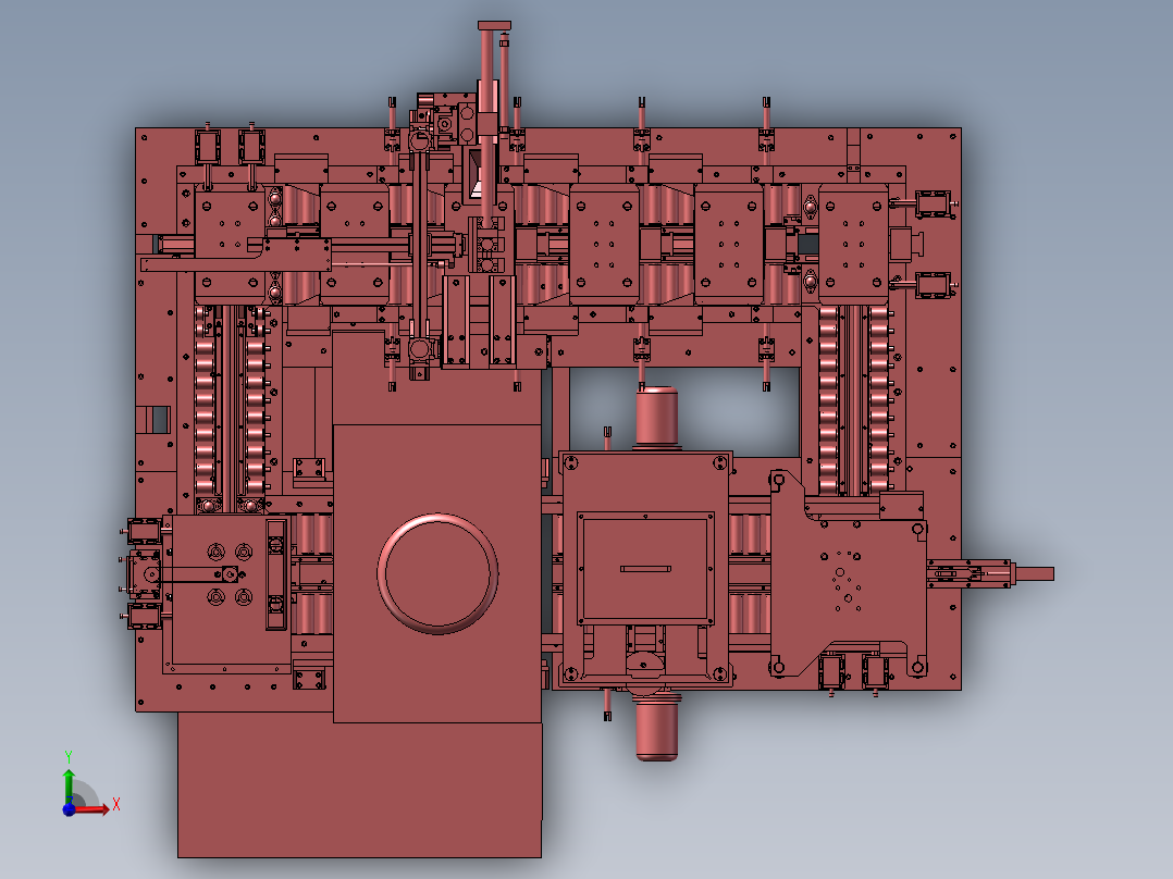冲压自动生产线前视图