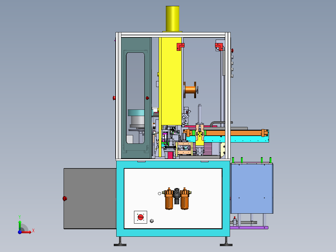 YDR-JS-CA05送料架组件前视图