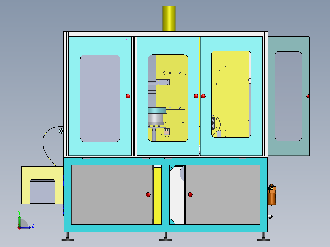YDR-JS-CA05送料架组件左视图