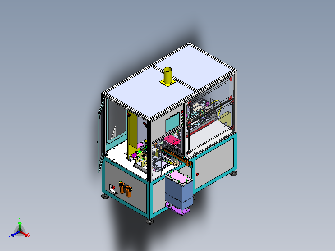 YDR-JS-CA05送料架组件正等轴测图