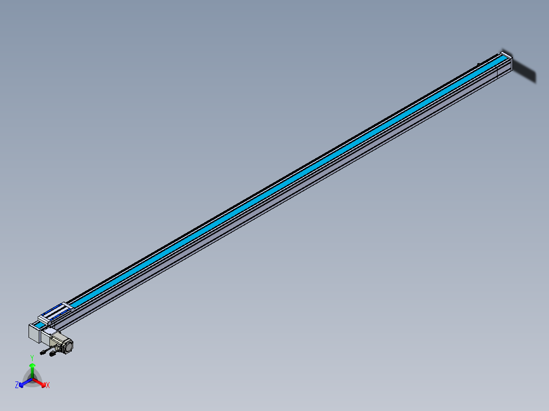 威洛博LB.GB同步带传动--欧规系列LB6A-L130-S2650-BL正等轴测图