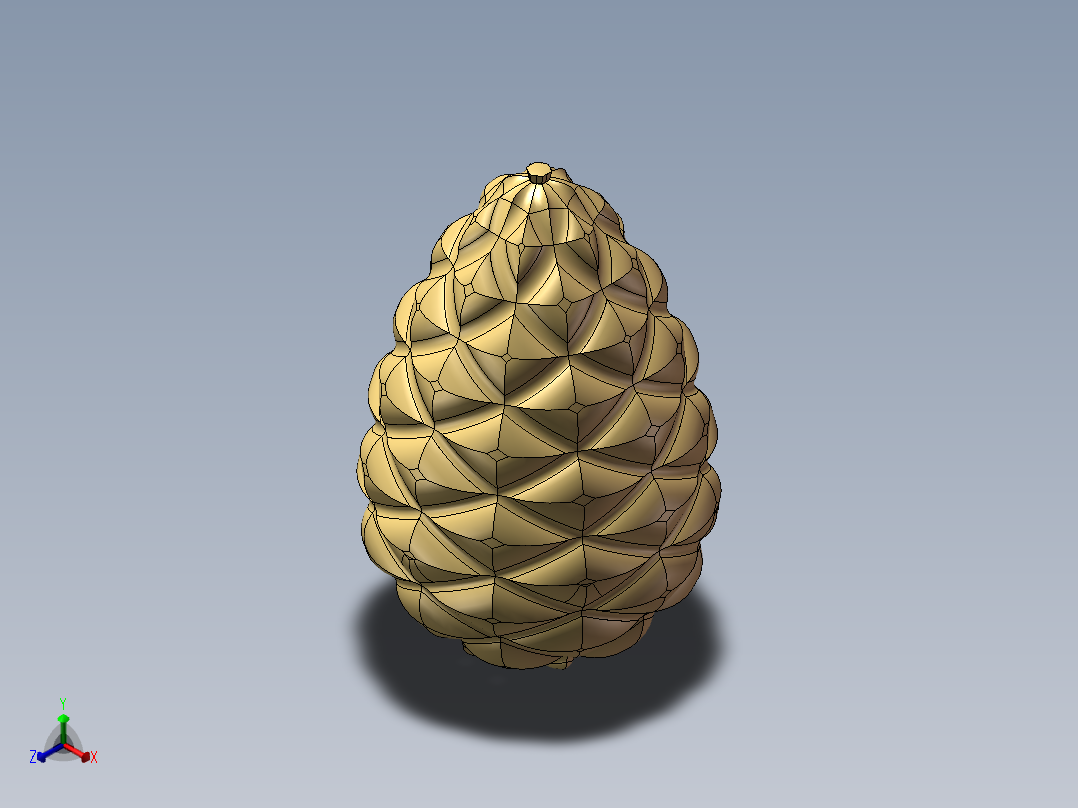 松果正等轴测图